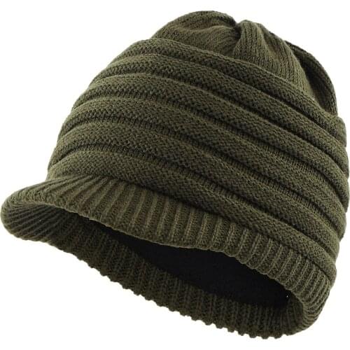 Connectyle Kids Boys Girls New Fashion Winter Hat Double Knitted Cable Hat Soft Warm Fleece Lined Newsboy Daily Cap