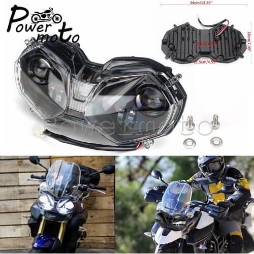 Motorcycle Hi/Lo Beam Angel Eye DRL Head Lihgt Replacement LED Headlight Assembly For Tiger 800XC 800XCA 800XCx XRx Low 800XRT