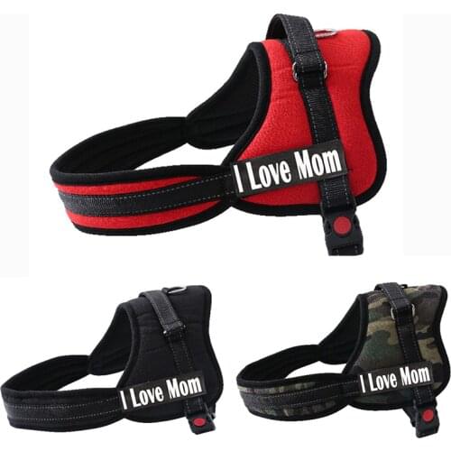 Hot Sale Pet Personalized Harness Small Medium Large Dog Name Harness Engrave Pet Name Phone Number Free