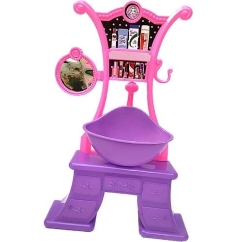 Simulation Pretend Play Bath Toys Fashion Doll Bath Sets Bathtub Toilet Wash Sink Furniture Toy Kids Pretend Play Toy