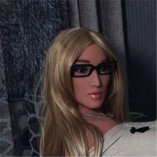 Exquisite face Head of sexy dolly Oral sex Lifelike woman realistic TPE mouth with skeletont Display sex toys Masturbator