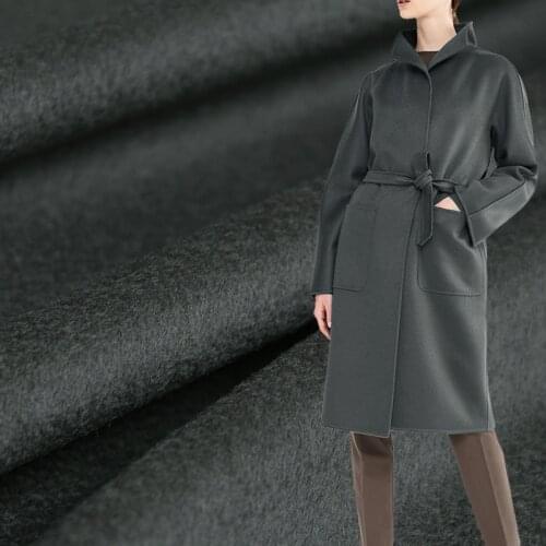 White Waxberry Grey Micro Ripple Overcoating Cashmere Wool Materials Women Suits Pants Overcoat DIY Cloth Fabrics Freeshipping