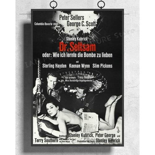 NJ815 DR STRANGELOVE Movie Classic 02 Wall Sticker Silk Poster Art Home Decoration