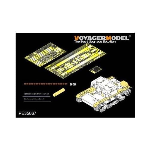 KNL HOBBY Voyager Model PE35667 Soviet AT-1 self-propelled artillery upgrade metal etching parts