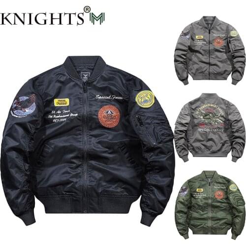 2021 Autumn and Winter New Bomber Jacket Mens Air Force Embroidery Baseball Uniform Loose Thick Trendy Bomber Jacket Men