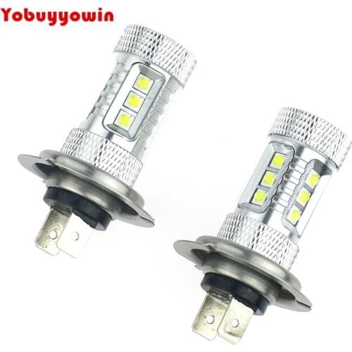 Best Price Professional High Quality White H7 pair/2 x 80w Equivalent Cree Chips LED 800 Lumen Auto Car Fog Light DRL