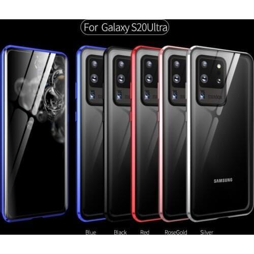 Magnetic Metal 360 Protective Phone Case For Samsung Galaxy A51 A71 A81 A91 A21s A41 M21 M31 M51 Full Protector Double Glass