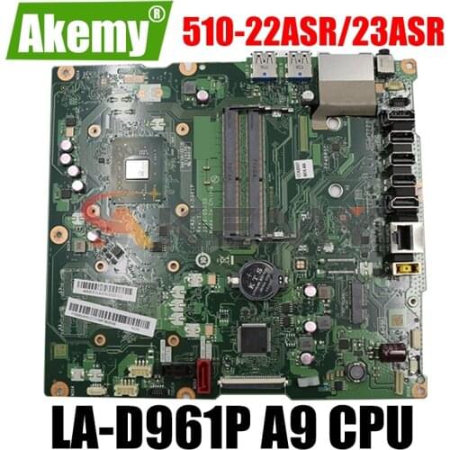 For Lenovo AIO 510-22ASR 510-23ASR All-in-One Motherboard CCA20 LA-D961P FRU 00UW342 00UW343 00UW352 00UW353 DDR4 A9 CPU