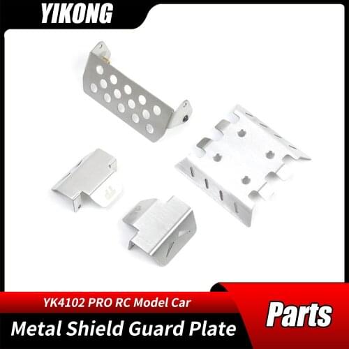 Chassis Armor Metal Shield Guard Plate RC Car Parts YK4102 4101 4103 YIKONG YK Crawler Model Cars Original Upgrade Accessories