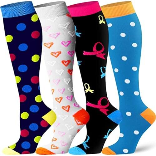 New Compression Socks 20-30 Mmgh Knee High For Varicose Veins Edema Diabetes Unisex Outdoor Running Cycling Socks For Athelete