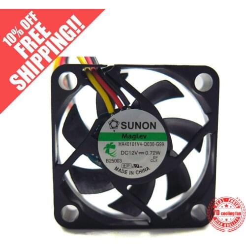 Brand new SUNON HA40101V4-Q030-G99 12V 4010 4CM 0.72W silence cooling fan
