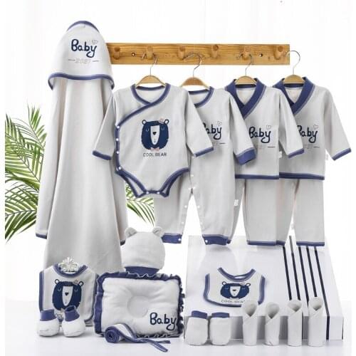 Baby Gift Fashion Newborn Baby Clothing Sets 100%Cotton Soft O-neck Infant Cartoon Boys Girls Clothes