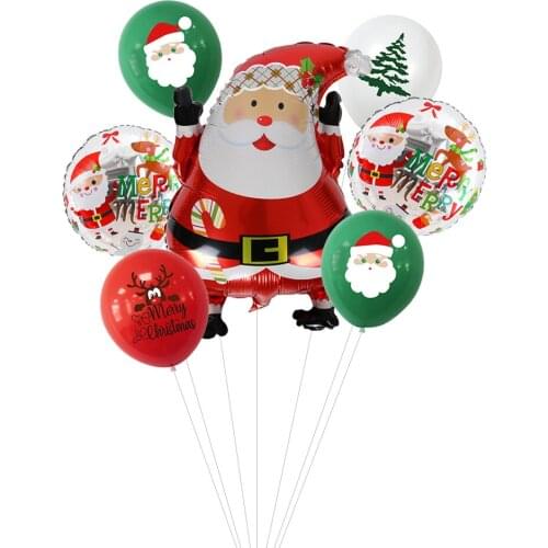 Merry Christmas Latex Balloons Xmas Confetti Balloon Party Decor Christmas Decorations for Home Globos