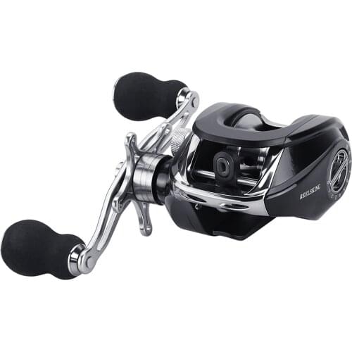 17+1BB Bait Casting 6.3:1 Ratio Dual Brake System Baitcast Reel 8kg Drag Power Lure Fishing Reel for Saltwater Fishing Wheel