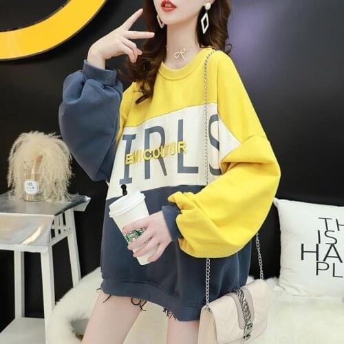 Net Red Sweatshirt Spring And Autumn Casual Top Loose Korean Version Of The New Spring Lazy Style All-match Top