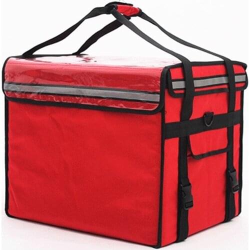 47 L takeaway type insulation delivery package pizza bag food refrigerated box waterproof cooler suitcase car handbag shoulder