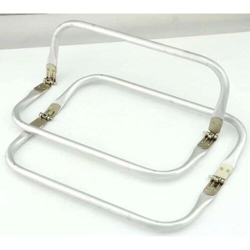 Tubular Spring Loaded Aluminum Rectangular Purse Handles Fashion Bag Handle Part Accessories