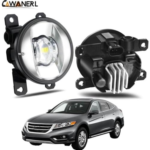 Fog Light Assembly 30W Car Right + Left Side LED Lens Fog Lamp Daytime Running Light H11 12V For Honda Crosstour 2013 2014 2015