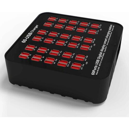 100W Multi USB Hub Fast Charger Quick Charge 60 Port Usb Phone Charging Station For Iphone Samsung Huawei Xiaomi Cargador