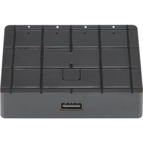 USB Splitter 4-In 1-Out Switcher Computer Accessory For Windows 98 / ME / 2000 / XP / Windows 7 USB Sharer Black