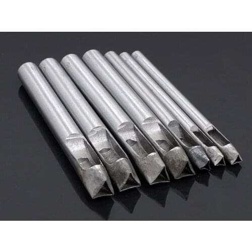 Inner curved triangle flower punch DIY leather punching punching punch punch leather puncher