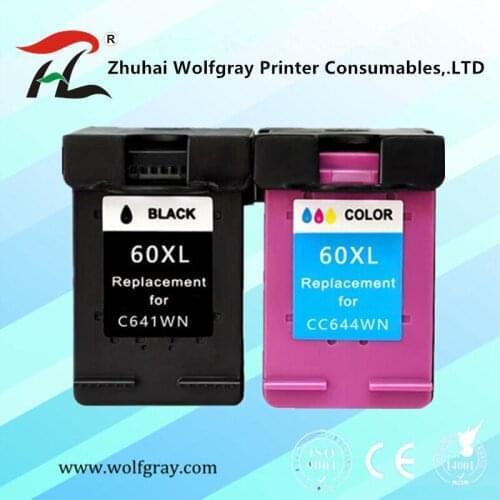 Remanufactured for hp 60XL Ink Cartridge for HP60 for HP 60 Deskjet D2530 D2545 F2430 F4224 F4440 F4480 ENVY120 C4650 C4680