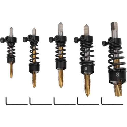 M3 M4 M5 M6 M8 High Speed Steel Tapping Chamfer Straight Flute Screw Tap Chamfering Machine For Lathe