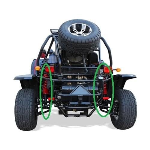 2pcs red front shock suit for RENLI 250BUGGY