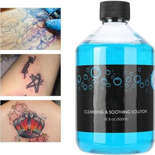 500ml High Enrichment Tattoo Aftercare Solution Cleaning Process Liquid Soap Tattoo Cleaning Supplies Accessories