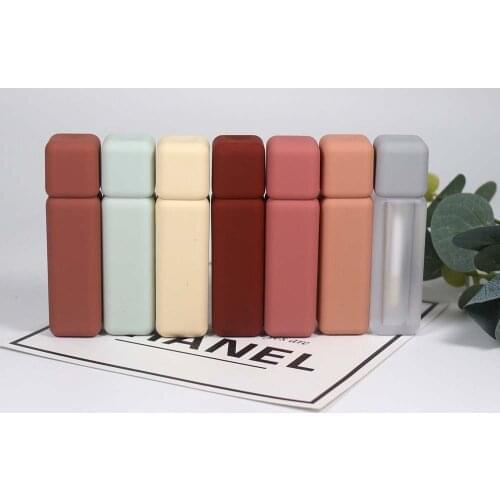 10pcs,20pcs,30pcs,50pcs thick matte Lip glaze tube cosmetics packaging empty square Lip gloss tubes