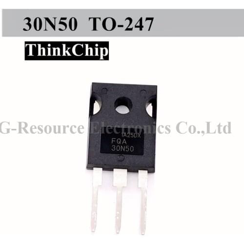10 pcs) FQA30N50 IXFH30N50 IRF30N50 30N50 TO-247 Large Current MOSFET N-channel Suitable for car adapters