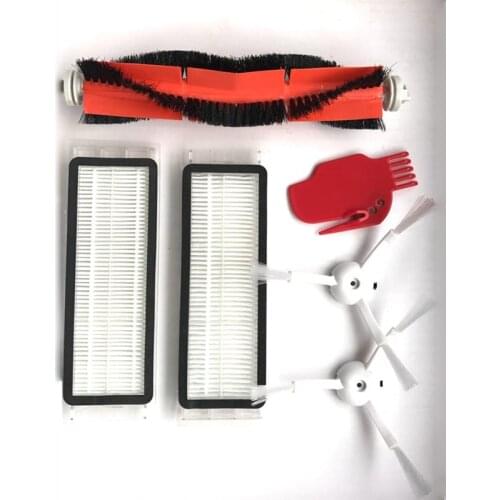 2 HEPA Filter +2 Side Brush +1 Main Brush for Xiaomi Mi Robot Vacuum Cleaner Parts Filters Cleaning with Tool Accessories