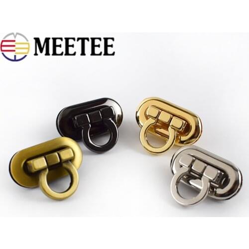 5Set Metal Turn Lock Snap Buckles for Handbag Women Bag Twist Lock Clasps Closure DIY Metal Buckle Handbag Hardware Accessories