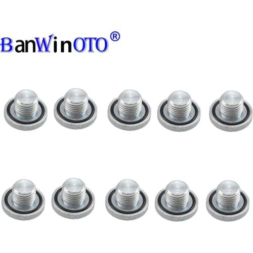 90502556 10 pcs/set Engine Oil Pan Drain Plug Bolt Nut For OPEL ASTRA Chevrolet Cruze Regal Epica Aveo Excelle