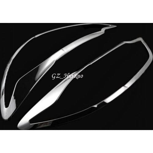 ABS Chrome Front headlight Lamp decoration Cover Headlight Lampshade frame trims for MAZDA 6 ATENZA 2013 2014 2015