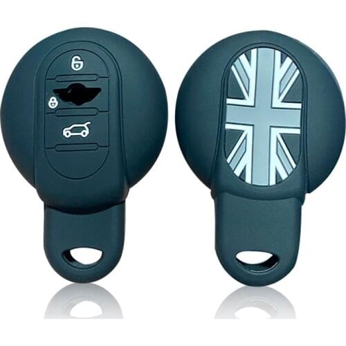 For Mini Cooper Accessories Silicone Key Cover Case For BMW MINI COOPER S JCW ONE+ F54 F55 F56 F57 F60 CLUBMAN Key Holder Set
