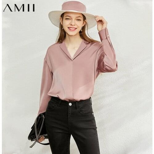 Amii Womens Satin Shirts