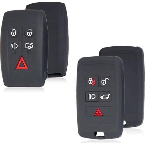 Car Key Products for JAGUAR XF XK XKR X-Type S-Type Remote Keyless Rubber Protect Skin Stickers Coat Cover Keychain Accessories
