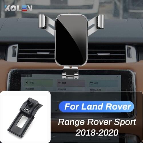 Car Mobile Phone Holder For Land Rover Range Rover Sport RRS L494 2018-2020 Car GPS Gravity Stand Navigation Bracket Accessories
