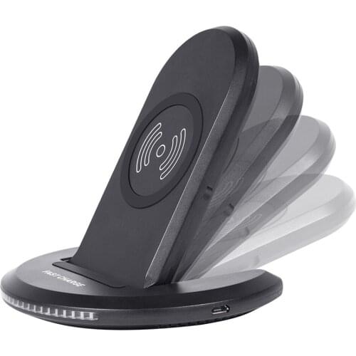 QI Fast Wireless Charger 2 Coil 9V Charging Stand for iPhone X 8 8Plus For Samsung Galaxy S9/S9+/S8/S8