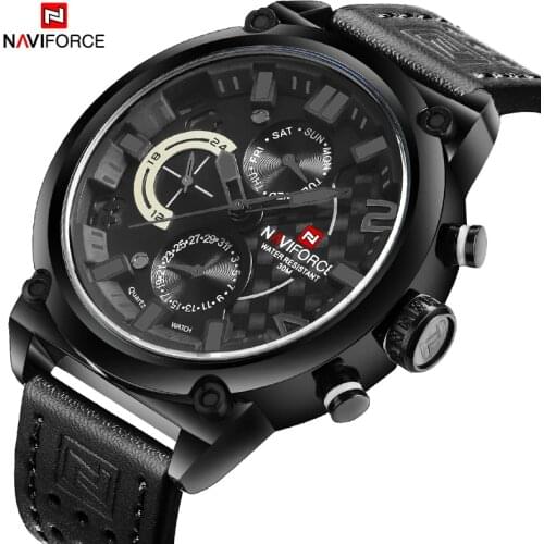 Direct Selling NAVIFORCE Best Selling Watch Men Military Sport 24 Hours Day Display Luminous Waterproof Business Quartz Watches