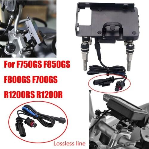 Motorcycle handlebar mobile phone Navigation bracket USB phone charging for BMW F750GS F850GS F800GS F700GS R1200RS R1200R