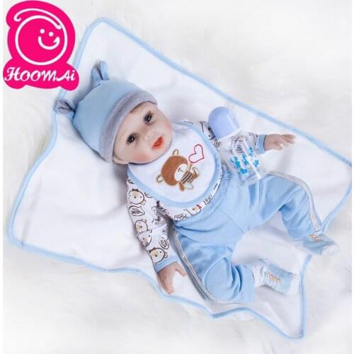 Feelwind Reborn Baby Doll Dolls Lifelike Soft Silicone Real Gentle Touch Toys Gifts for Children Silicone Doll Toys for Girls