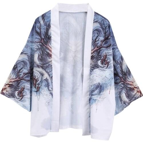 Couple Kimono Cardigan Women Men Floral Kimono Mujer Long 2019 Summer Kimonos Plus Size Blouse Beach Harajuku Femininas FF2263