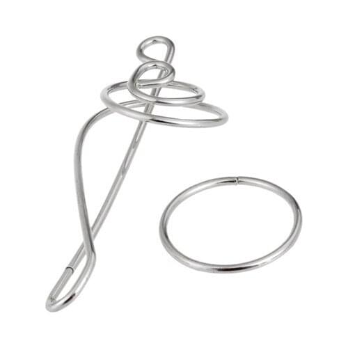 Classic Metal Wire Puzzle Magic Brain Teaser Ring Puzzles Game for Adults Kids