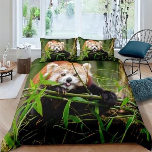 Cute Brown Bear Bedding Set Duvet Cover Twin Queen King Single Size Pillowcase Home Textile Bed Cover Set Bed Bedclothes