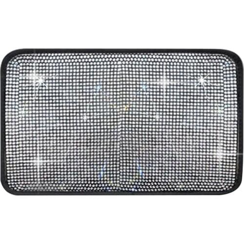 Diamond-studded Flash Car Armrest Box Mat Personalized Car Decorations Dirt Resistant And Non-slip Mat