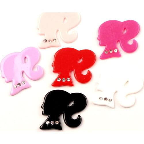 LF 20Pcs Mixed Resin Big Birl Decoration Crafts Flatback Cabochon Embellishments For Scrapbooking Kawaii Cute Diy Accessories