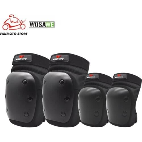 WOSAWE Adults Motorcycle Knee Protector Downhill Protective Gear Wrist Guards Skateboard Snowboard Sport Elbow Protection Pads