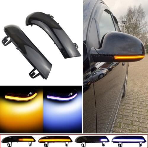 Flowing Water Blinker Dynamic Side Mirror LED Turn Signal Light For VW GOLF 5 MK5 Jetta Passat B6 B5.5 Variant EOS Sharan